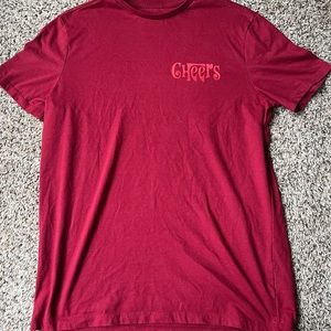 Red T-Shirt with the word ‘Cheers’